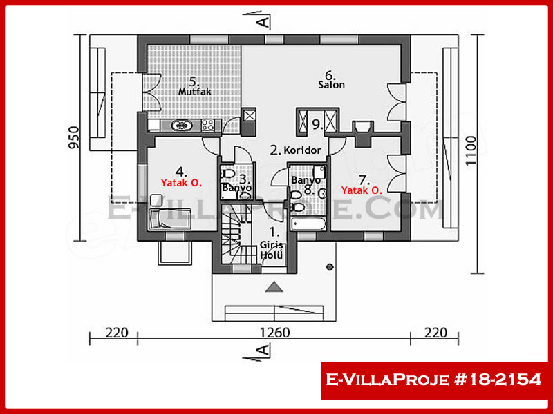 Ev Villa Proje #18 - 2154 Çelik Ev Projesi - Görsel 2