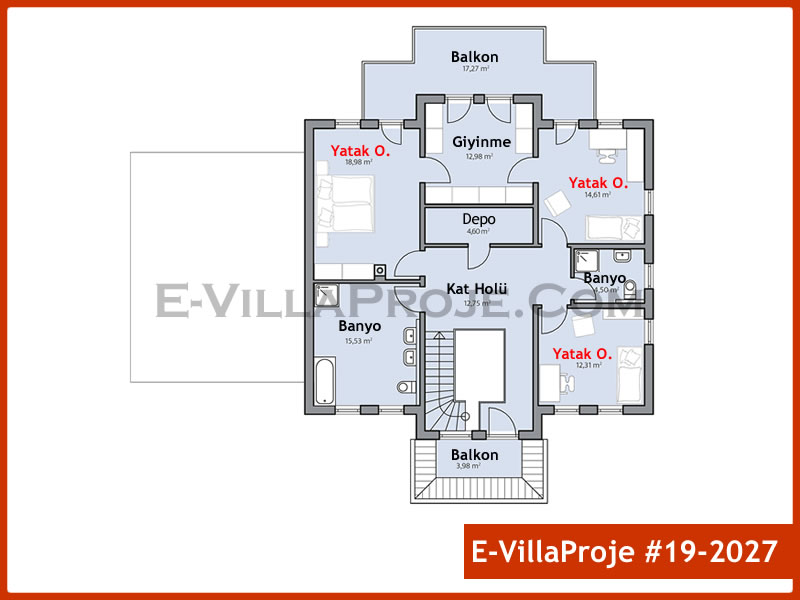 Ev Villa Proje #19 - 2027 Çelik Ev Projesi - Görsel 3