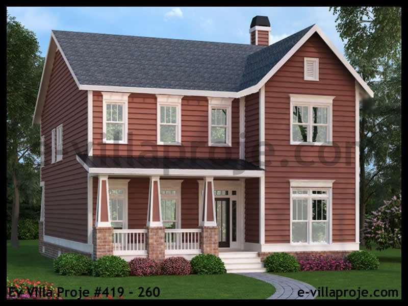 Ev Villa Proje #419 - 260 Çelik Villa Modeli