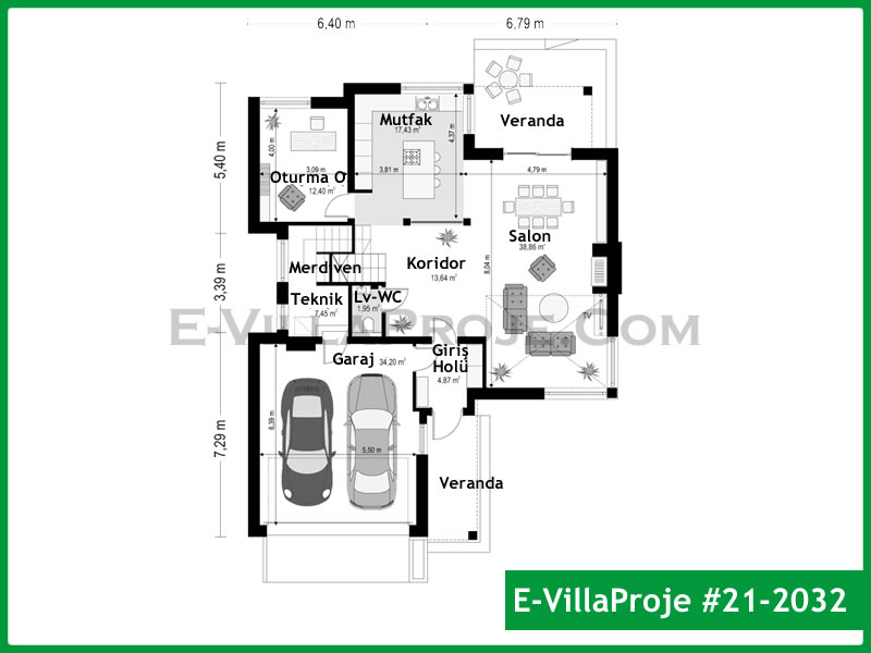Ev Villa Proje #21 - 2032 Çelik Ev Projesi - Görsel 2