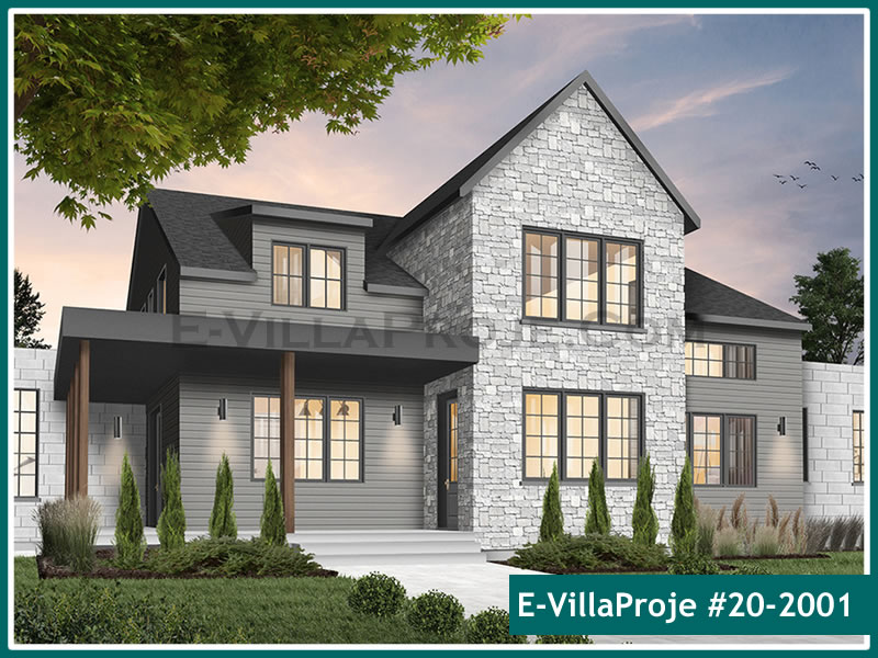 Ev Villa Proje #20 - 2001 Çelik Villa Modeli ve 3D Tasarımı