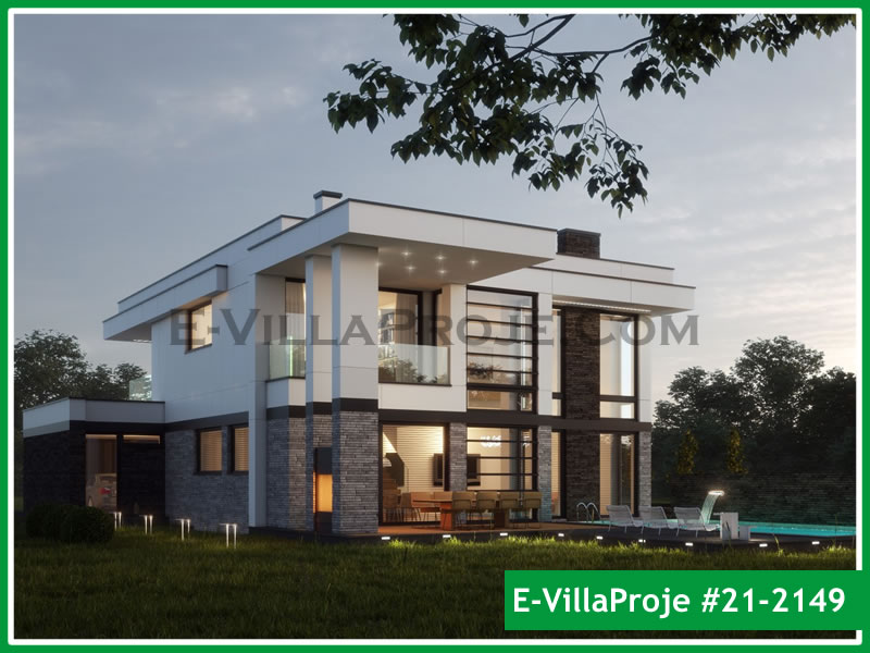 Ev Villa Proje #21 - 2149 Çelik Villa Modeli ve 3D Tasarımı