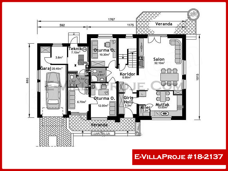 Ev Villa Proje #18 - 2137 Çelik Ev Projesi - Görsel 2