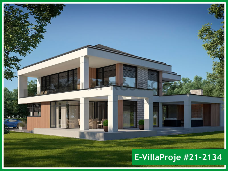 Ev Villa Proje #21 - 2134 Çelik Villa Modeli ve 3D Tasarımı