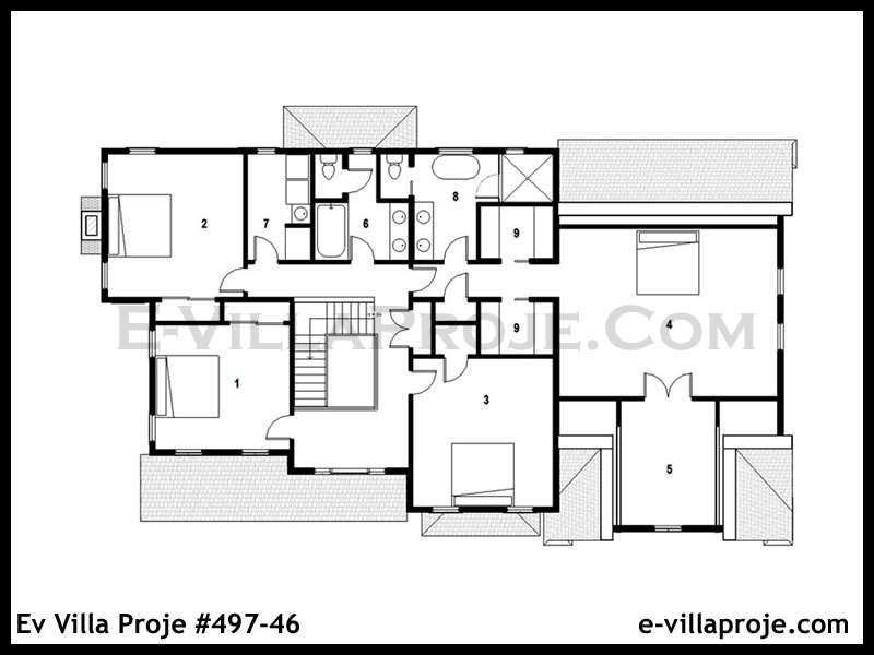 Ev Villa Proje #497 - 46 Çelik Ev Projesi - Görsel 3
