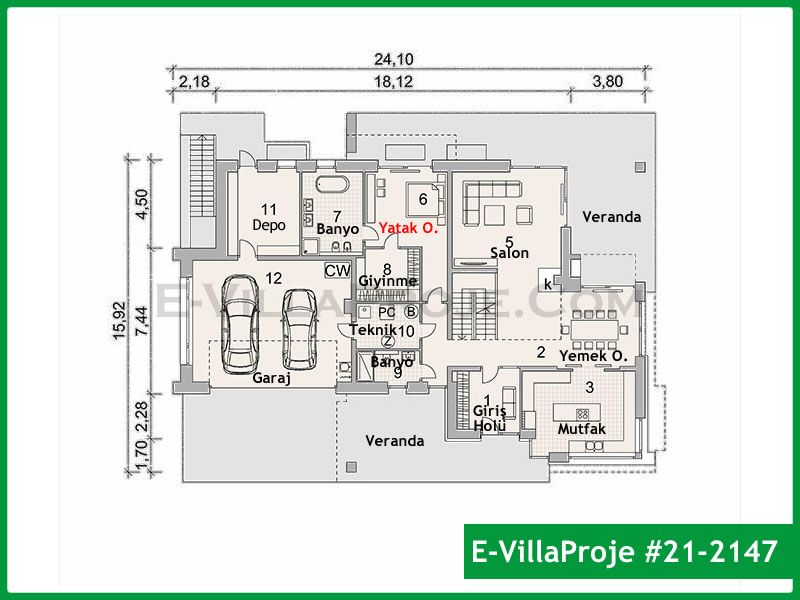 Ev Villa Proje #21 - 2147 Çelik Ev Projesi - Görsel 2