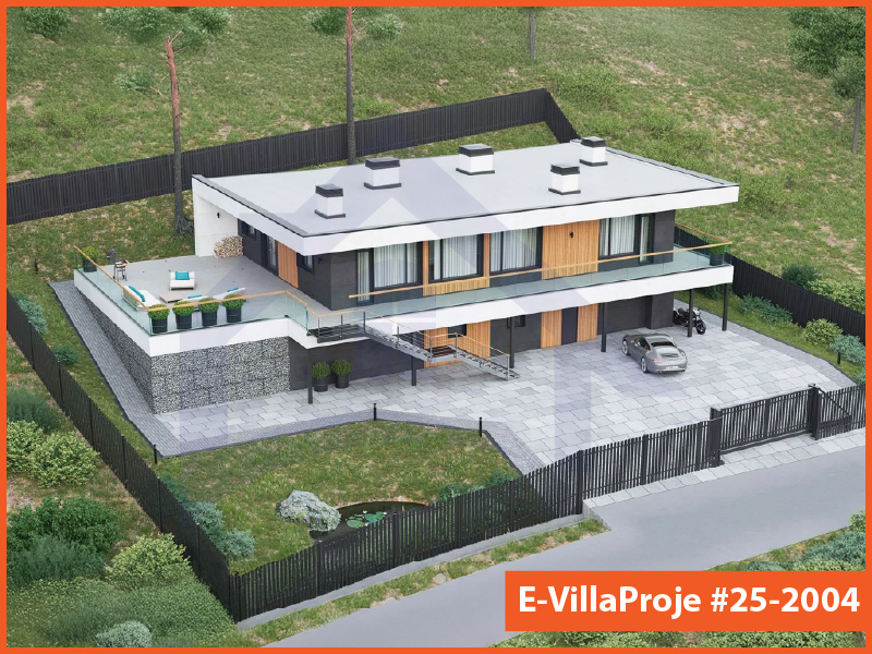 Ev Villa Proje #25 - 2004 Çelik Villa Modeli ve 3D Tasarımı
