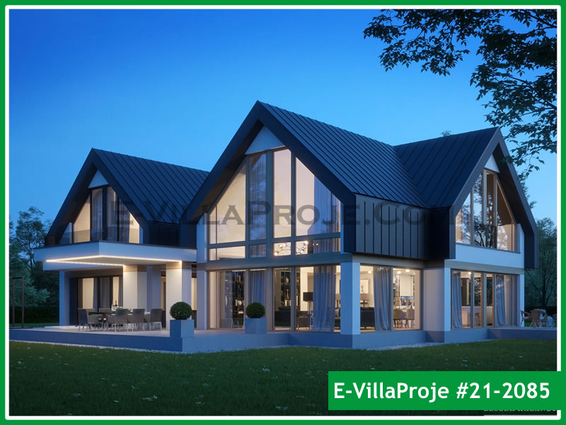 Ev Villa Proje #21 - 2085 Çelik Villa Modeli ve 3D Tasarımı