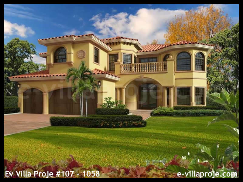 Ev Villa Proje #107 - 1058 Çelik Villa Modeli ve 3D Tasarımı