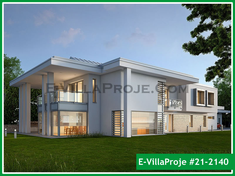 Ev Villa Proje #21 - 2140 Çelik Villa Modeli ve 3D Tasarımı