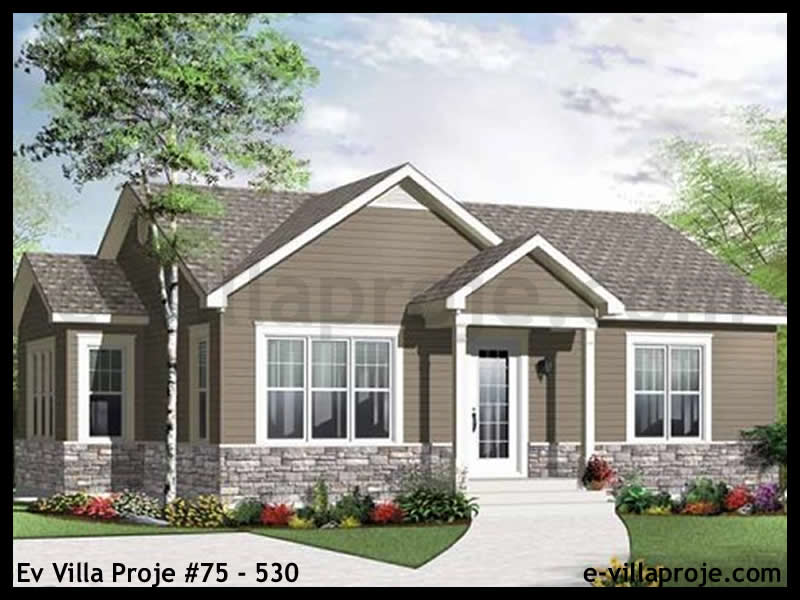 Ev Villa Proje #75 - 530 Çelik Villa Modeli ve 3D Tasarımı