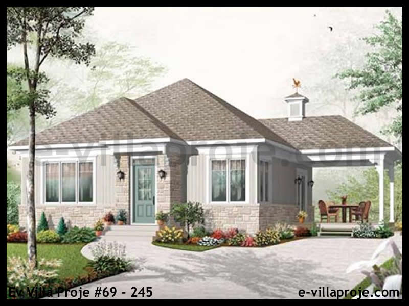 Ev Villa Proje #69 - 245 Çelik Villa Modeli ve 3D Tasarımı