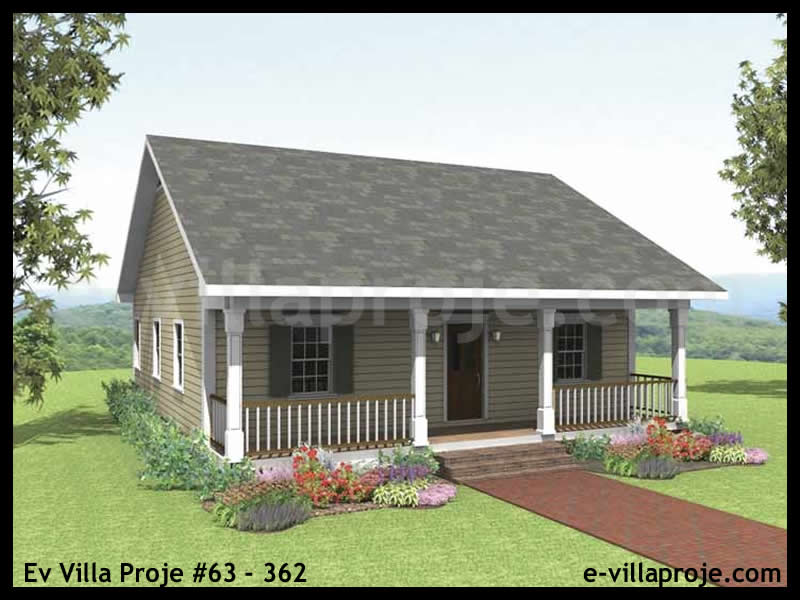 Ev Villa Proje #63 - 362 Çelik Villa Modeli ve 3D Tasarımı