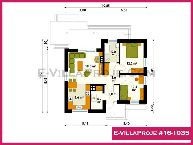 Ev Villa Proje #16 - 1035 Çelik Ev Projesi - Görsel 2