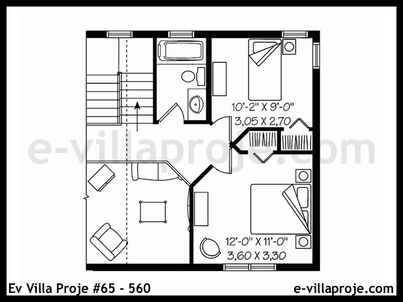Ev Villa Proje #65 - 560 Çelik Ev Projesi - Görsel 3