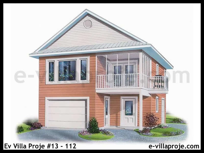 Ev Villa Proje #13 - 112 Çelik Villa Modeli ve 3D Tasarımı